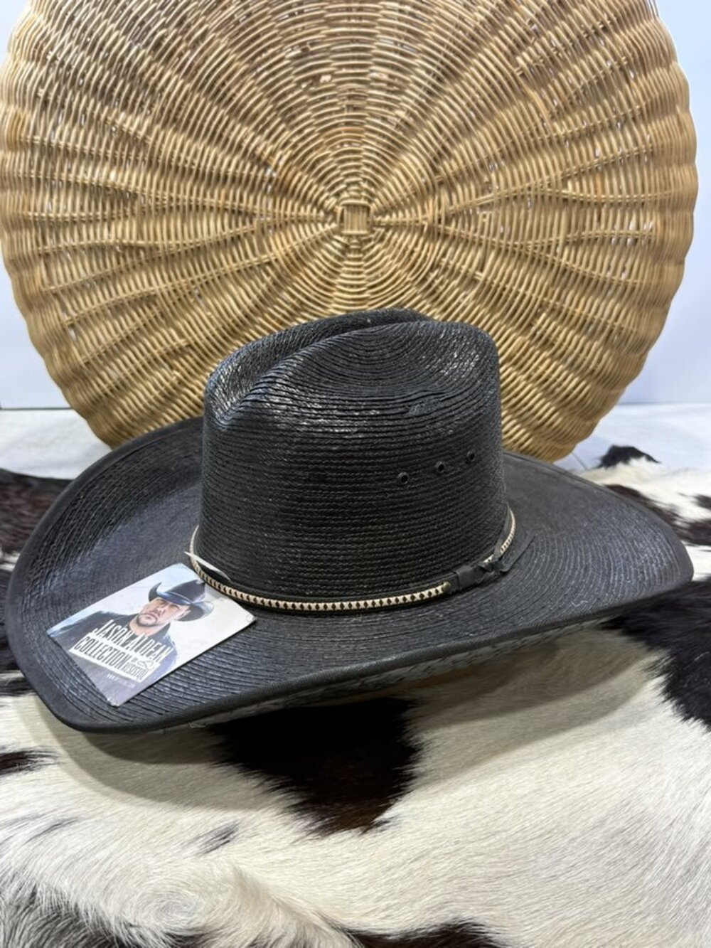 Resistol Jason Aldean Men's Asphalt Straw Cowboy Hat (size M)